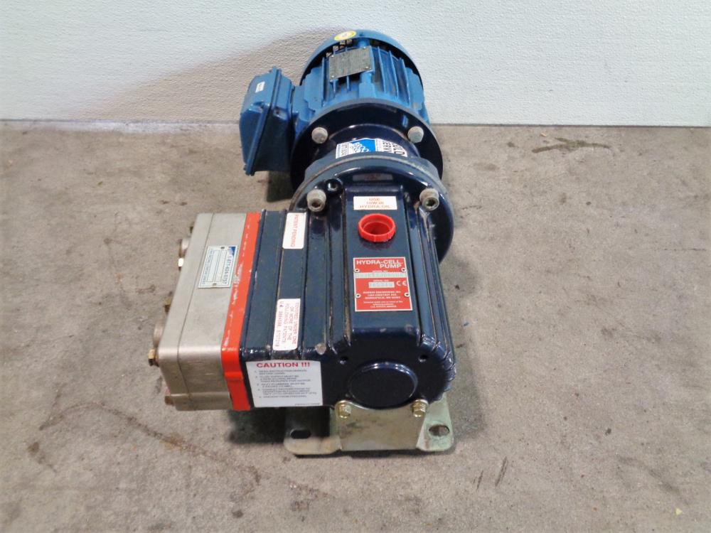 Wanner Hydra-Cell Sealless Pump D03EASJDDSHA with WEG 3HP Motor